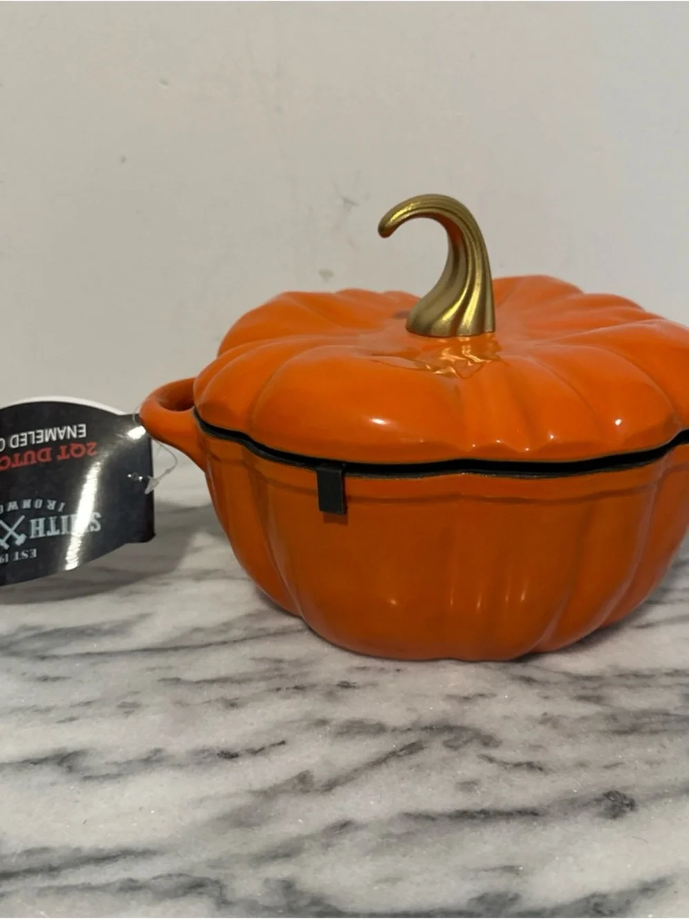 Pumpkin Shaped Covered Casserole Dish - Orange new with tags